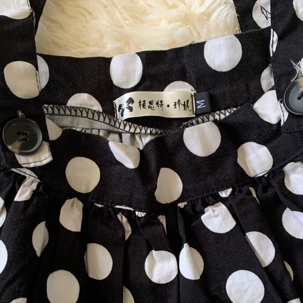 Black and white polka dot skirt - Picture 6 of 7